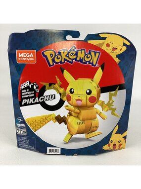 Mega Construx Pokemon Wonder Builders Pikachu Poseable Buildable Figure 2019 New